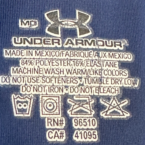 Women’s Under Armour V-Neck Compression Top Royal Blue - Picture 4 of 4